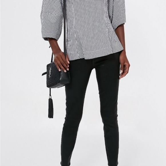 NWOT *Sold Out* Tuckernuck Pomander Place Black Gingham Malarie Top, XL - Picture 2 of 11